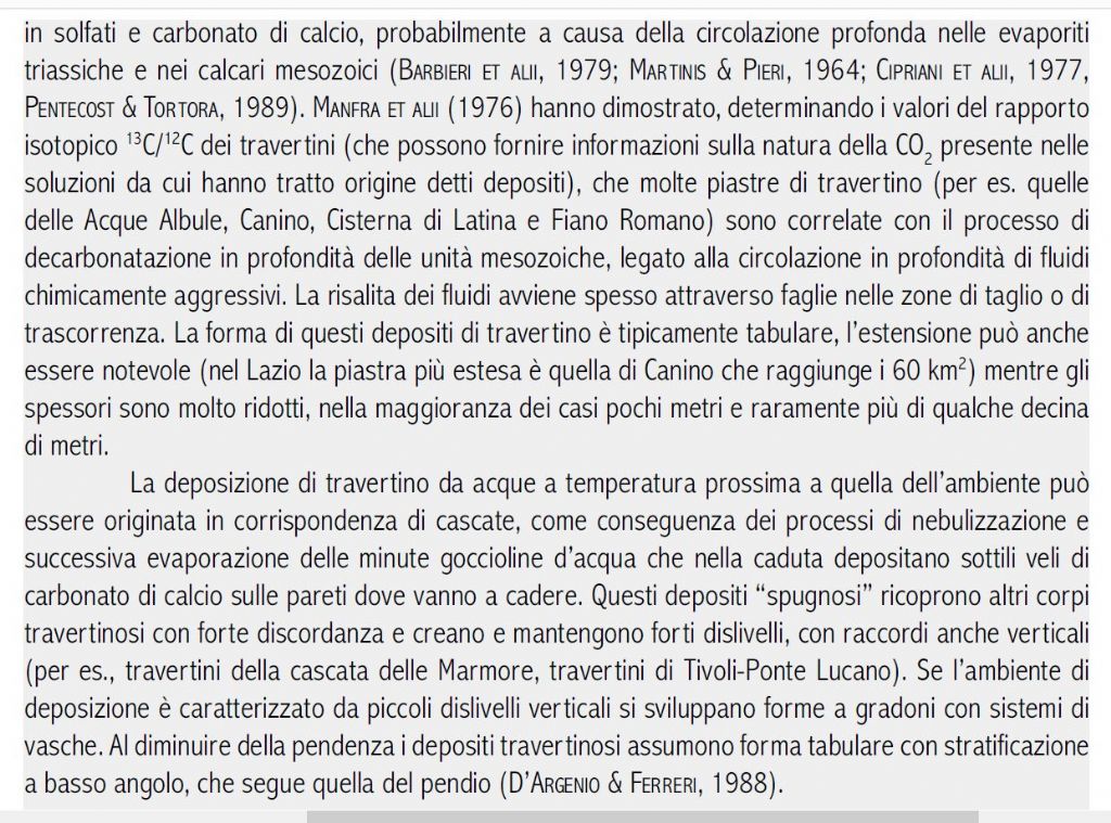Litogenesi Bassa Valle del Tevere - Sedimentazione